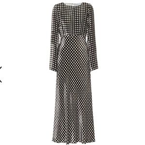 BERNADETTE Jane Gingham Velvet Midi Dress - NWT